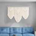 thumbnail image 3 of Boho Macrame Tapiz para colgar en la pared Borla Decoración Artesanía hecha a mano Decoración de la pared Decoración de arte de punto para el hogar Estilo B perfecl tapiz de macramé, 3 of 4