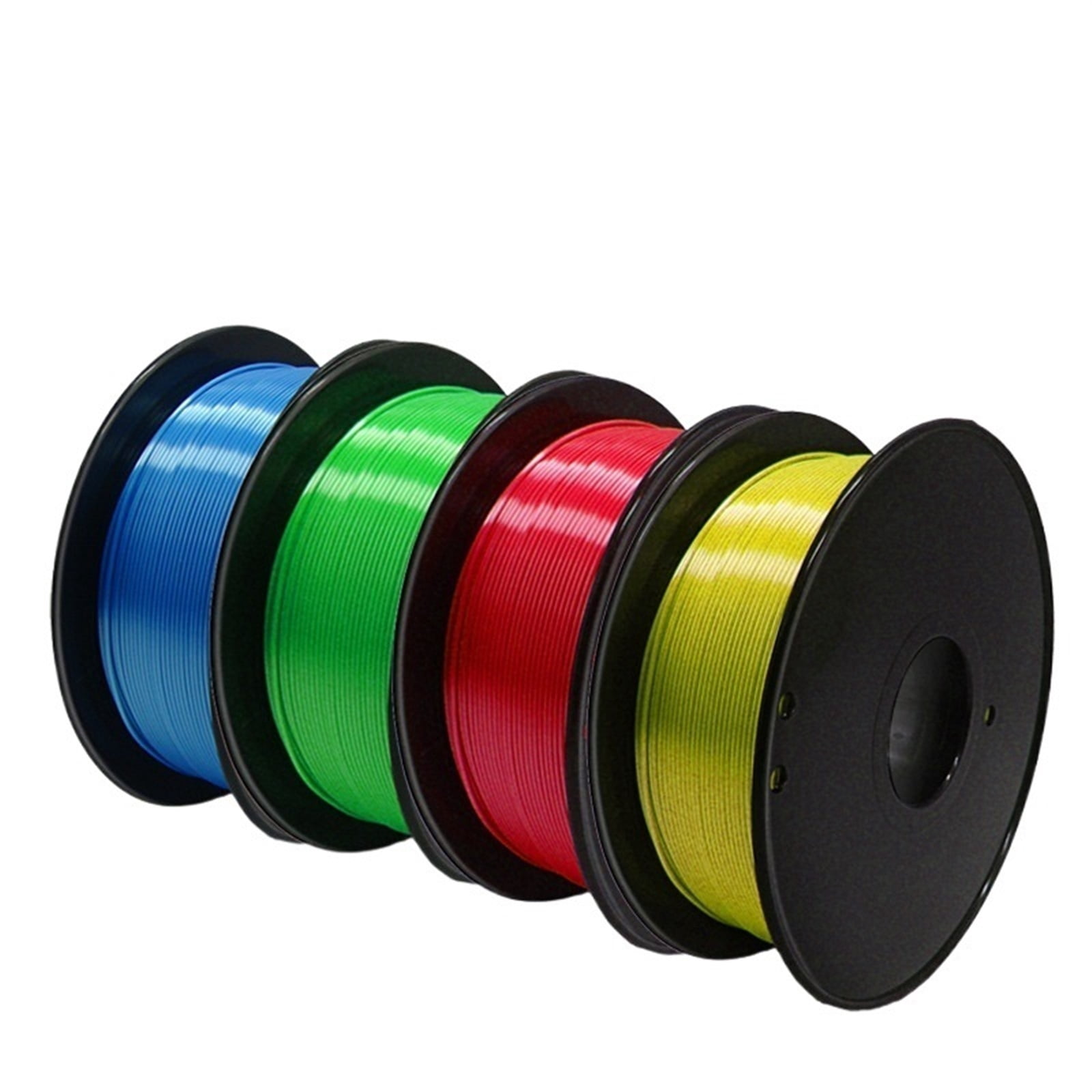 Silk 3D Printer Filament PLA Filament 1.75mm 3D Printing Materials Multicolor Dimensional Accuracy +/- 0.02 mm, 1kg Spool
