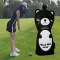 thumbnail image 2 of Funda protectora para cabeza de Golf, funda para cabeza de palo de Golf, bonito oso duradero, piel sintética suave FW kusrkot Cubierta de la cabeza del palo de golf, 2 of 8