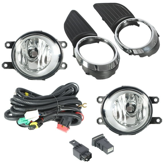 LABLT Clear Bumper Fog Lights Driving Lamp Switch Bulb for 2011-2015 Toyota Sienna