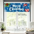 thumbnail image 2 of AshasdS Merry Christmas Polyester Window Valance Curtain with Snowflakes and Candy Cane Design for Home Kitchen Living Room Bedroom Bathroom Decor 54x18 inch, 2 of 5