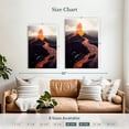 thumbnail image 4 of Elephant Stock Kilauea Volcano Erupting Wall Art - Vertical Canvas Wall Art - Living Room Wall Decor - Nature Canvas - Beige And Gray Decor - 30" x 45", 4 of 8