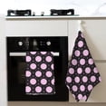 thumbnail image 4 of Disketp Pink Groovy Disco Ball Waffle Weave Kitchen Dish Cloth,Super Absorbent Kitchen Dish Towels 16*26 Inches for Dish Rags Washing Dishes, Drying Dishes, 4 of 7