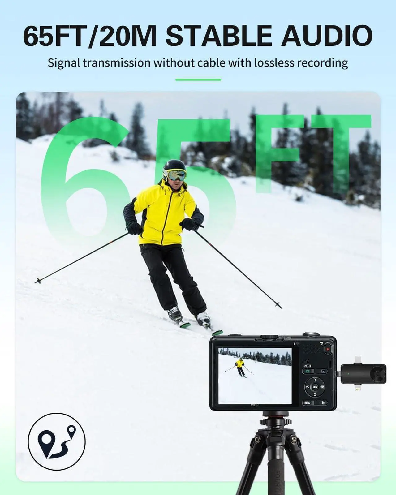 Wireless Lavailer Microphone for iPhone, Android, Camera, Professional Wireless Mini Microphone, 4 in 1 Condenser Lapel Mic for Interview Video Podcast Vlog YouTube ASMR TikTok