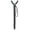 Black, variant on WAYNE'S DOG Shooting Stick Monopod Gun Rifle Shooting Rest with V Yoke, Leather Wrap Cover, Adjustable