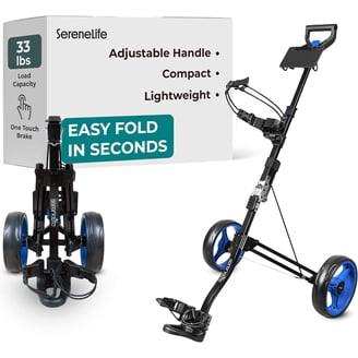Clicgear Model 4.0 Golf Push Cart, 3-Wheel Foldable Walking Golf