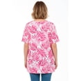 thumbnail image 2 of Woman Within Plus Size Perfect Printed Short-Sleeve Boatneck Tunic, 2 of 6