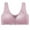 Pinks, variant on Bigersell Lace Bras for Plus Size Women Front Closure Wireless Bras Back-Smoothing Comfort Strap V-Neck Push up Padded Bralette Beige XXL