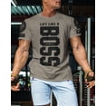 thumbnail image 3 of Gymish Lift Like a Boss Workout Shirts for Men, Gym Workout T-Shirt, 3 of 6