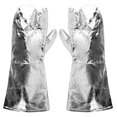 thumbnail image 1 of Sidaley 500 ℃ Guantes de protección de papel de aluminio con aislamiento térmico de alta temperatura anti resistencia al calor Electrónica, 1 of 6