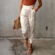 thumbnail image 3 of Joggers de satén con tobillo cónico, joggers de satén para mujer, joggers de satén con cintura elástica elástica, joggers de satén para mujer, funcionalidad inteligente, 3 of 8