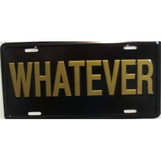 LP 426 Whatever License Plate C7812