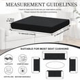 thumbnail image 2 of FLASHLUMI Stretch Outdoor Patio Sofa Cushion Covers, Elastic Full Wrapped Seat Cushion Slipcovers, Machine Washable Anti-Pilling Furniture Protector Covers, Black, 8 Pack, 2 of 6