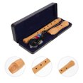 thumbnail image 1 of WRITWAA 1Set Beginner German Style Recorder Flute Wooden Instrument with Detachable Two Sections, 1 of 6