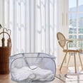 thumbnail image 6 of Larpur Mesh Pop Up Laundry Hamper,Collapsible Laundry Basket Clothes Bin, Gray, 6 of 6