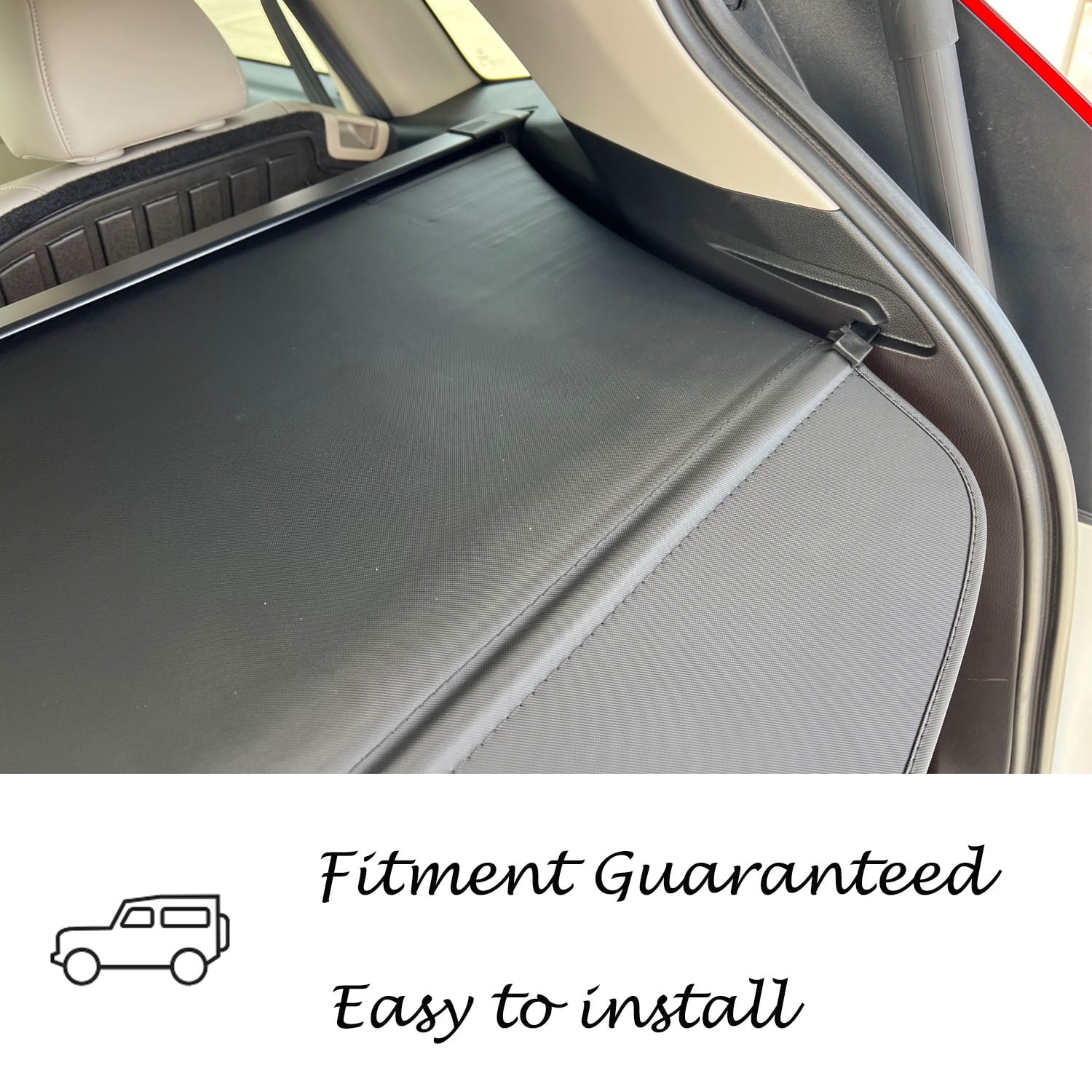 Fit Honda CR-V 2023 2024 2025 2026 Cargo Cover for 5-Seat Honda CR-V 2023-2026 SUV Accessory Retractable Rear Trunk Privacy Shield Luggage Shade, Black