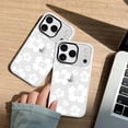 thumbnail image 3 of Clear Hibiscus Flower Case for iPhone 17 Pro Max 6.9", Cute Preppy Floral Crystal Pattern Aesthetic Design Soft Slim Anti-Yellow Protective Shockproof TPU Phone Cover for Women Girls - White, 3 of 5
