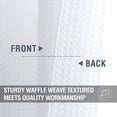 thumbnail image 3 of TOPICK Waffle Weave Textured Curtains 63 inch Farmhouse Light Filtering Drapes for Living Room Bedroom Grommet Window Curtain 2 Panels, 3 of 7