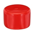 thumbnail image 2 of Rubber End Caps 100mm ID Vinyl Round Tube Bolt Cap Cover Screw Thread Protector Red, 2 of 4