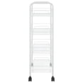 thumbnail image 2 of vidaXL 4-Tier Kitchen Trolley White 46x26x85 cm Iron, 2 of 5
