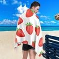 thumbnail image 5 of Dreamtimes Strawberry Beach Towel Quick Dry Absorbent Bath Towels Sandproof Lightweight Towel for Gym Yoga Sports Swimming- 30x60in, 5 of 7
