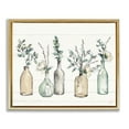 thumbnail image 5 of Stupell Industries Bottles And Plants Farm Wood Textured Design Metallic Gold Framed Floating Canvas Wall Art, 16x20, by Anne Tavoletti, 5 of 5