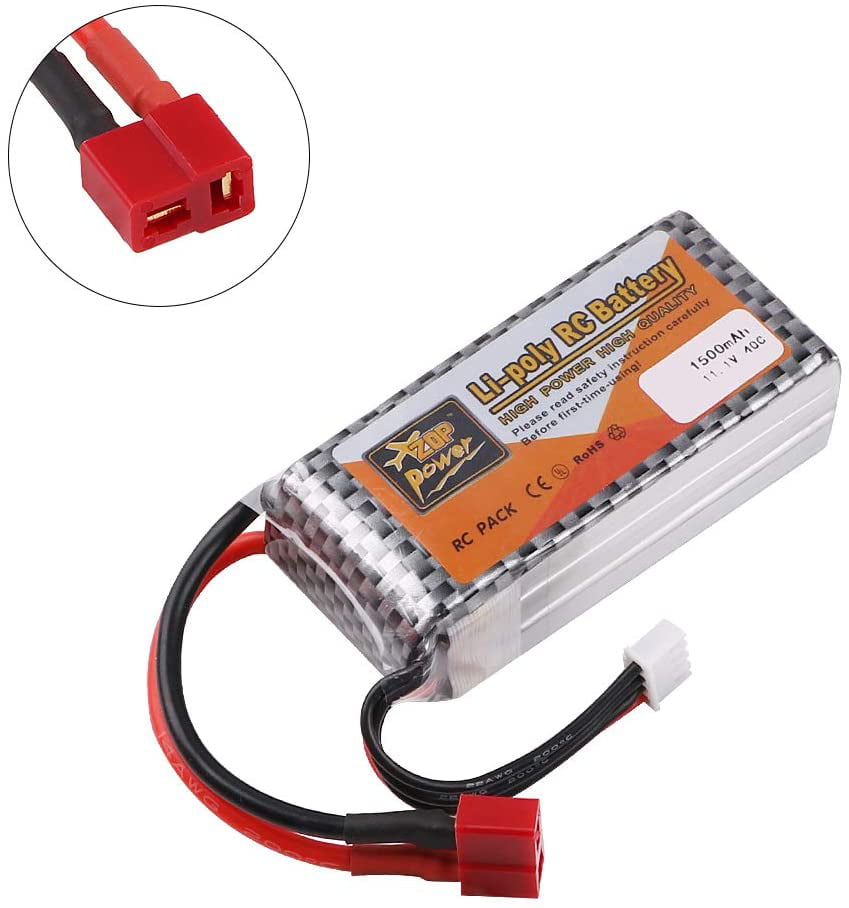 RoaringTop LiPo Battery Pack 25C 1300mAh 2S 7.4V with Deans Plug 