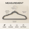 thumbnail image 6 of Utopia Home Velvet Hangers 30 Pack  Luxury Non-Slip Slim Pant & Coat Hangers, Strong Space-Saving Clothes Hangers with Pants Bar and 360 Swivel Hook  Black, 6 of 8