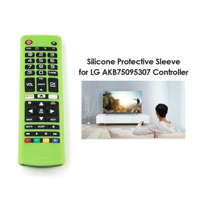 Funda protectora de silicona para mando a distancia para LG TV AKB75095307 (verde claro)