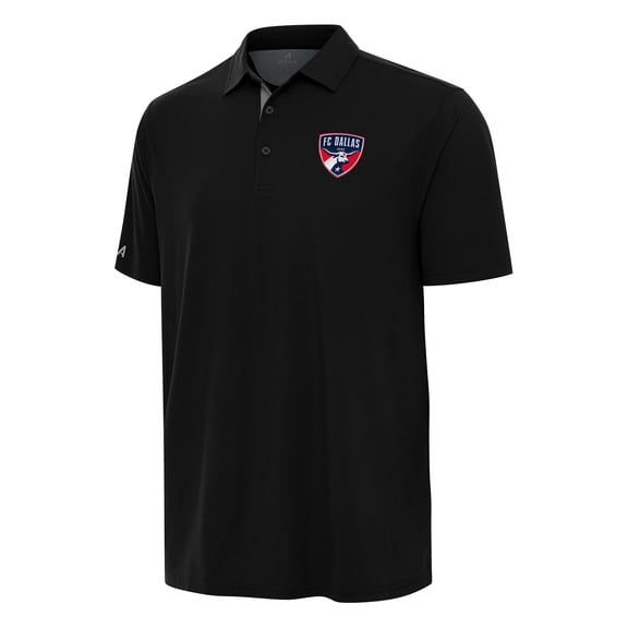 Men's Antigua Black FC Dallas Era Polo