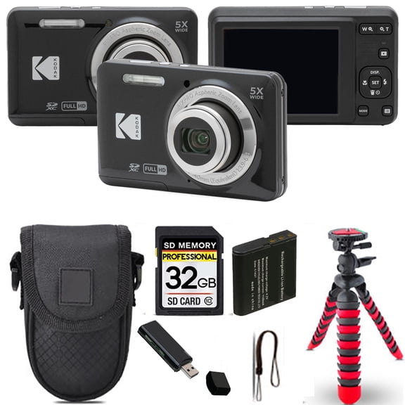 Tri State Camera Kodak Spider Tripod Case 32GB Kit, Black