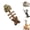 1-B, variant on Catnip and Silvervine Chew Fish Bone Cat Toy, Natural Fishbone Cat Chew Toy with Dual-Material, Wooden Feline Tooth Cleaning Stick for  Daily Enrichment