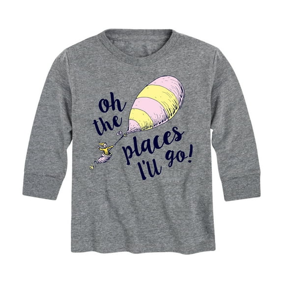 Dr. Seuss - Oh! The Places I'll Go - Toddler And Youth Long Sleeve Graphic T-Shirt
