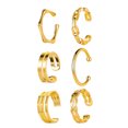 thumbnail image 4 of 6 Pcs Clips d'Oreilles Élégants Mode Boucle d'Oreille Chic Accessoire d'Oreille (Doré), 4 of 8