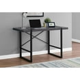 thumbnail image 1 of Monarch Specialties Computer Desk, Home Office, Laptop, 48"l, Work, Metal, Laminate, Grey, Black, Contemporary, Modern, 1 of 5