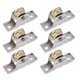 thumbnail image 1 of 6pcs 1.6cm Dia Single Roller Window Pane Pulley Doors Wheel Silver + Gold, 1 of 3