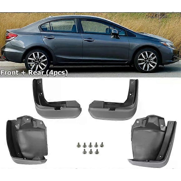 unique Front Rear Mud Guard Mud FLAP For Honda Civic Sedan 9th Gen 2012-2015 Mudflaps Splash Guards Mudguards Tire Fenders Accessories