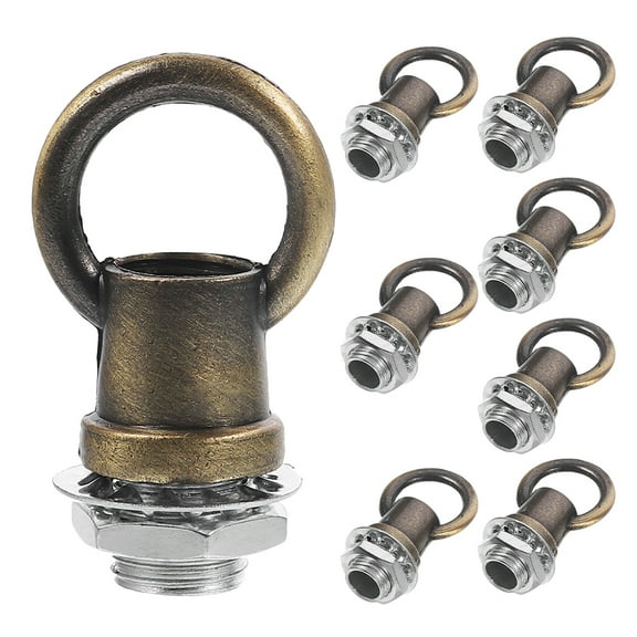 8pcs Threaded Hook Rings for Pendant Light Fixtures Heavy Duty Metal Chain for Chandeliers Adjustable Chandelier Chain M10