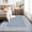 Blue, variant on IdealHouse 2'x6' Washable Kitchen Runner Rug, Non-Slip, Soft Modern Low Pile Checkered Hallway Rug for Bedside, Bathroom, Living Room, Brown