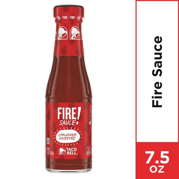 (3 Pack) Taco Bell Fire Sauce, 7.5 oz