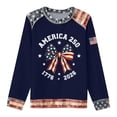 thumbnail image 4 of MuXiKeJi Clothes 250TH Anniversary USA Shirt Women Patriotic Crewneck Sweater USA Flag American Pullover 1776-2026 Sweatshirts, 4 of 4