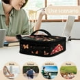 thumbnail image 5 of KUIFORTI Mushroom Butterfly Laptop Lunch Bag Handbag Thermal Lunch Bag Reusable Leak Proof Lunch Bag Zipper Pouch with Compartment, 5 of 7