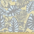 thumbnail image 1 of Aloha Sofa Upholstery Fabric by the Yard, Big Foliage Clutter of Plants in Watercolor Effect Soft Tones, Decorative Fabric for DIY & Home Accents, 2 Yards, Pale Yellow Pale Blue by Ambesonne, 1 of 4