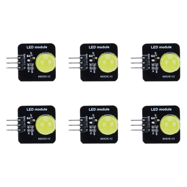 DC 3.3-5 V 10 MM Módulo emisor Diodo para () Amarillo