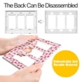 thumbnail image 4 of Yayeee Rocker Switch Wall Plate 3-Gang 6.5"x4.6" Home Decorative Outlet Cover, Strawberry Plaid Pattern, 4 of 6