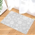 thumbnail image 2 of Door Mat for Bedroom Decor, Merry Christmas Winter Snowflake Floor Mats, Holiday Rugs for Living Room, Absorbent Non-Slip Bathroom Rugs Home Decor Kitchen Mat Area Rug 18x30 Inch, 2 of 6