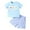 Sky Blue, variant on MEZZALL Toddler Boy Short Set Little Boy Clothes Casual CrewNeck Short Sleeve T-Shirt and Short Sets Summer Outfits 6M-4T