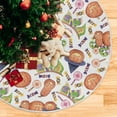 thumbnail image 5 of Coolnut Halloween Tree Skirt, Pumpkin Lollipop Xmas Tree Skirt, Floor Door Round Mat Decorations for Holiday Party Home Christmas Day Ornaments,35.4", 5 of 6