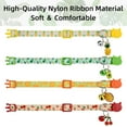 thumbnail image 5 of Vehomy 4Pcs Breakaway Cat Collars with Bells Kitten Collar Breakaway Friut Plaid Collar with Pineapple, Cherry, Lemon, Avocado Adjustable Collars for Female Girl Cats Male Boy Cats, 5 of 6