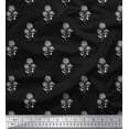 thumbnail image 1 of Soimoi Rayon Fabric Leaves & Floral Block Decor Fabric Printed Yard 56 Inch Wide, 1 of 3